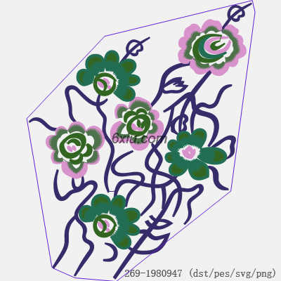 svg矢量绣花图下载