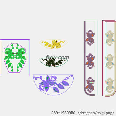 svg矢量绣花图下载