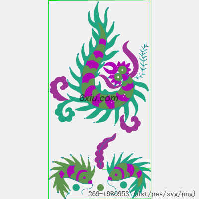 svg矢量绣花图下载