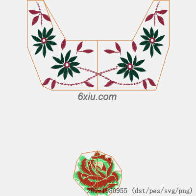 svg矢量绣花图下载