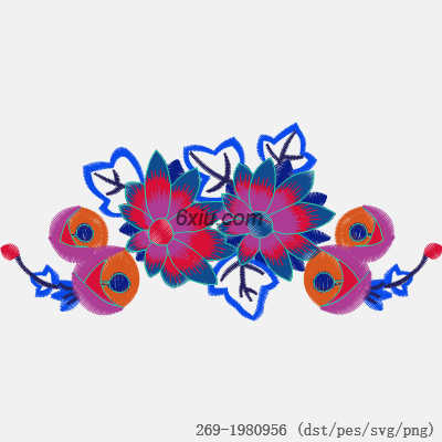 svg矢量绣花图下载