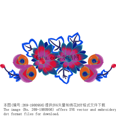 svg矢量绣花图下载