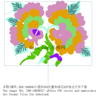 svg矢量绣花图下载