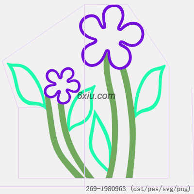 svg矢量绣花图下载