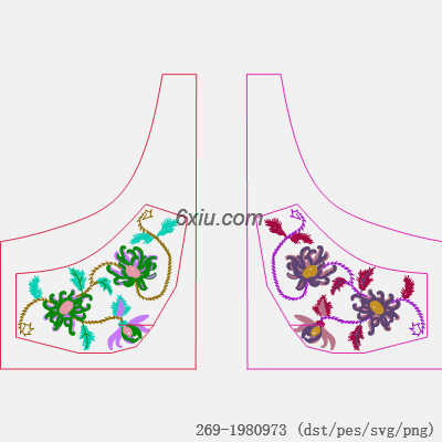 svg矢量绣花图下载
