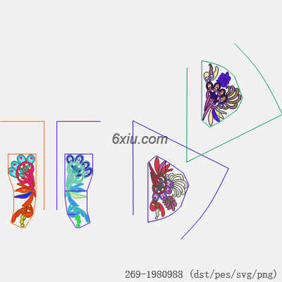 svg矢量绣花图下载
