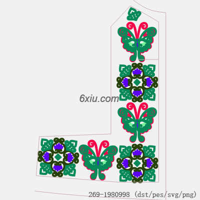 svg矢量绣花图下载