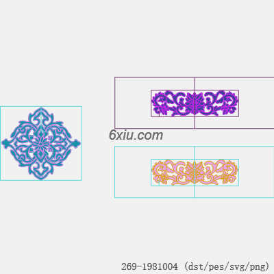svg矢量绣花图下载