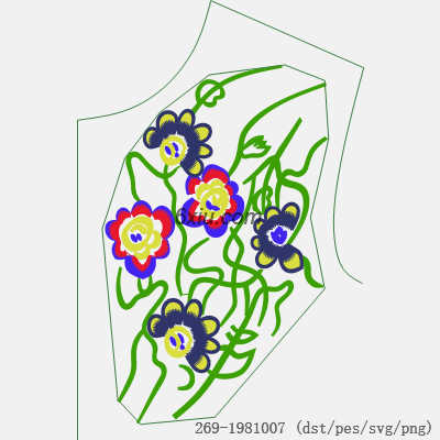 svg矢量绣花图下载