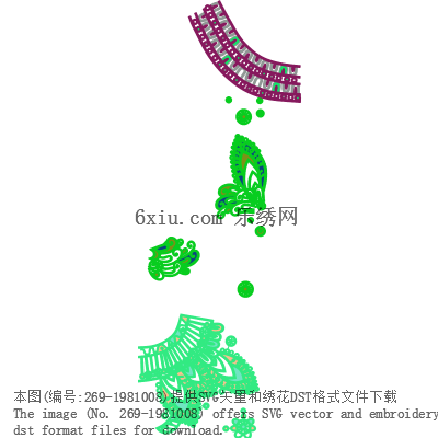 svg矢量绣花图下载