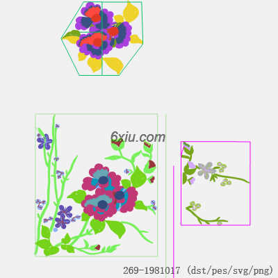 svg矢量绣花图下载