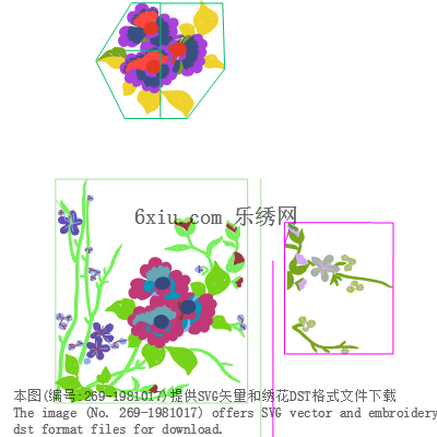 svg矢量绣花图下载