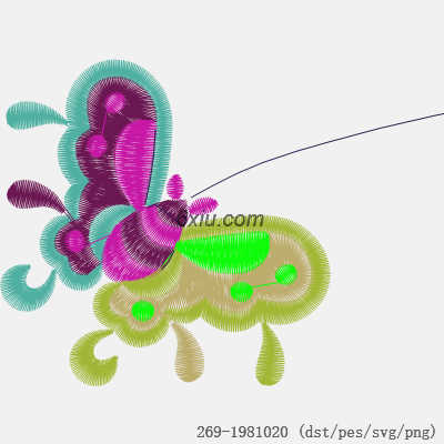 svg矢量绣花图下载