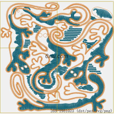 svg矢量绣花图下载