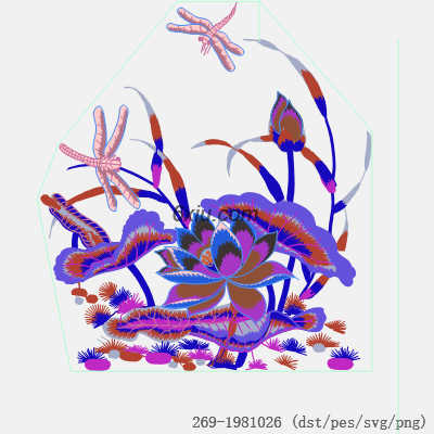 svg矢量绣花图下载