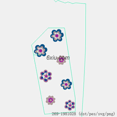 svg矢量绣花图下载
