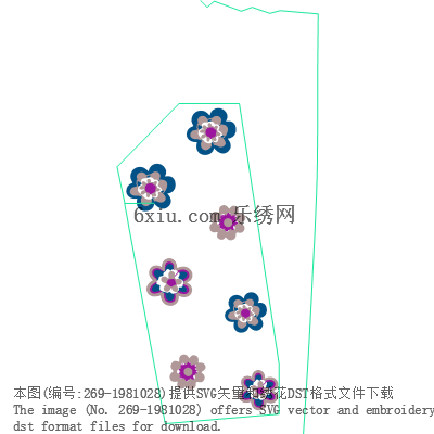 svg矢量绣花图下载