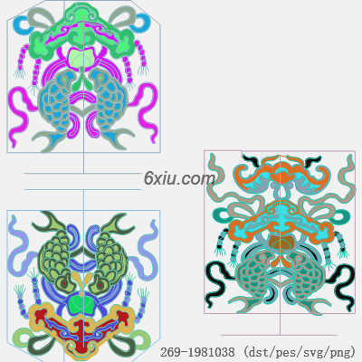 svg矢量绣花图下载