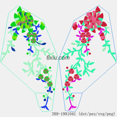 svg矢量绣花图下载