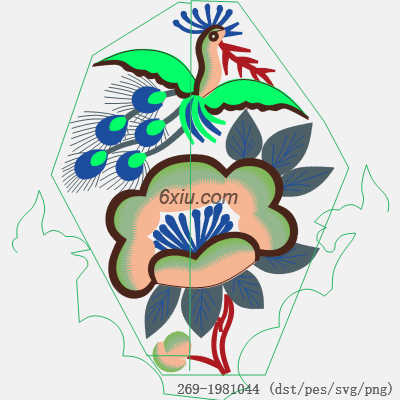 svg矢量绣花图下载