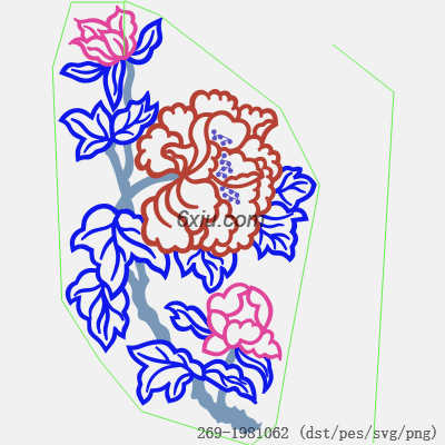 svg矢量绣花图下载
