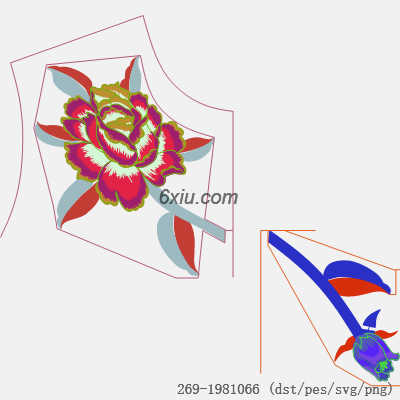 svg矢量绣花图下载