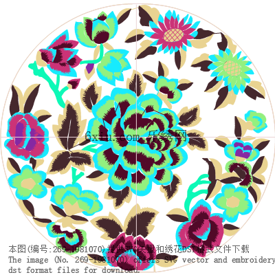 svg矢量绣花图下载