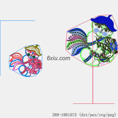 svg矢量绣花图下载