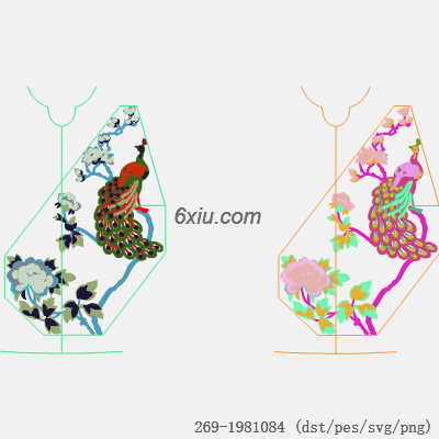 svg矢量绣花图下载