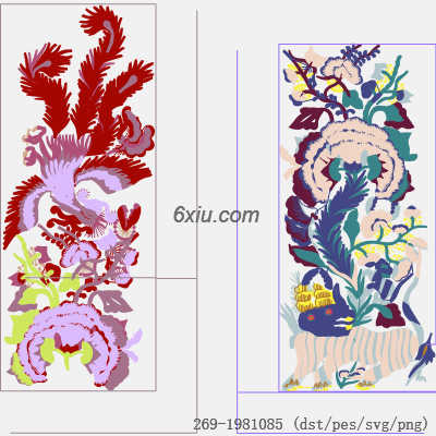 svg矢量绣花图下载