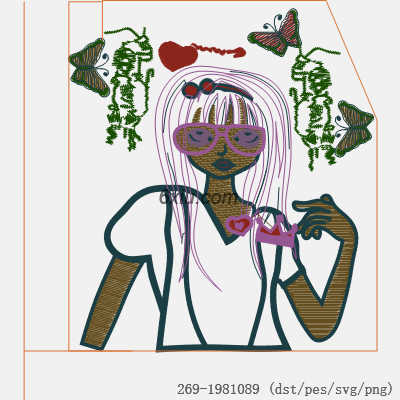 svg矢量绣花图下载