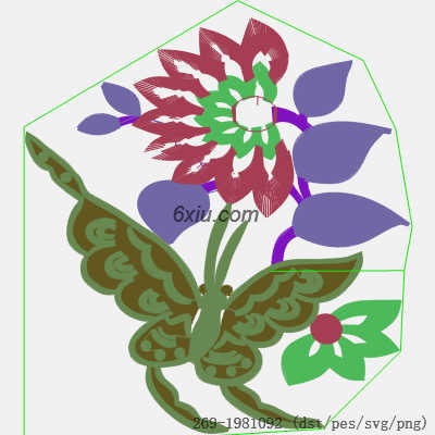svg矢量绣花图下载