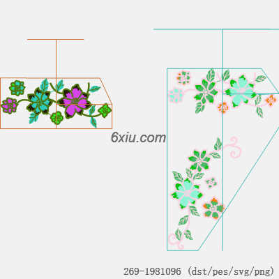 svg矢量绣花图下载