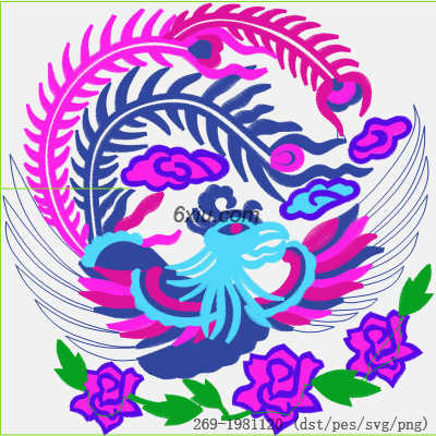 svg矢量绣花图下载