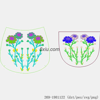 svg矢量绣花图下载