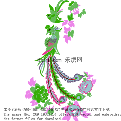 svg矢量绣花图下载