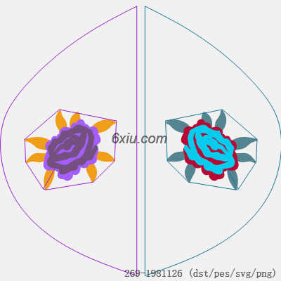 svg矢量绣花图下载