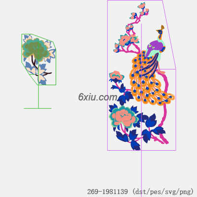 svg矢量绣花图下载