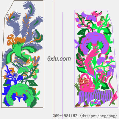 svg矢量绣花图下载