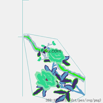 svg矢量绣花图下载