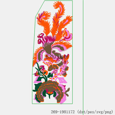 svg矢量绣花图下载