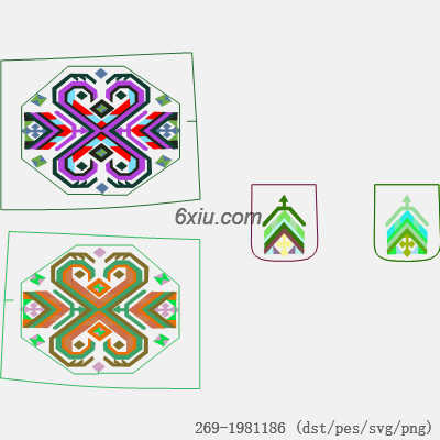 svg矢量绣花图下载
