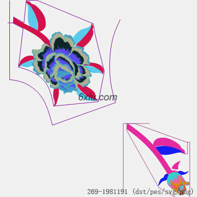 svg矢量绣花图下载