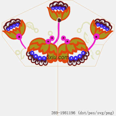 svg矢量绣花图下载