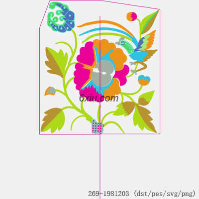 svg矢量绣花图下载