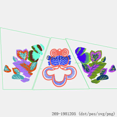 svg矢量绣花图下载