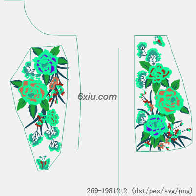 svg矢量绣花图下载
