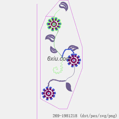 svg矢量绣花图下载