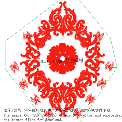 svg矢量绣花图下载