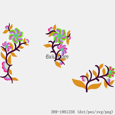 svg矢量绣花图下载